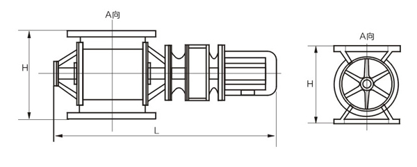立式葉輪給料機結構圖 立式葉輪給料機結構圖